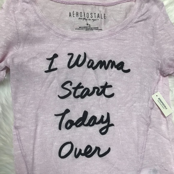 Lavender Aeropostale graphic sweater - Picture 2 of 4